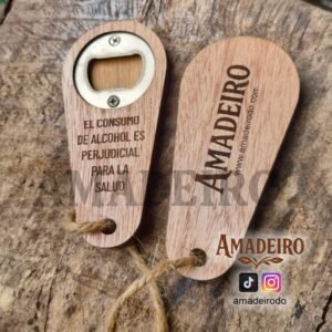 Destapador de madera personalizado