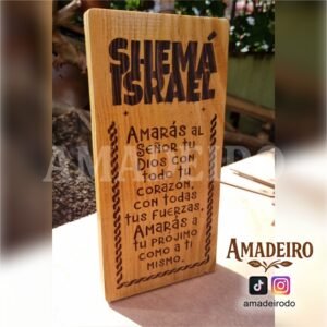Placa decorativa “Shemá Israel"